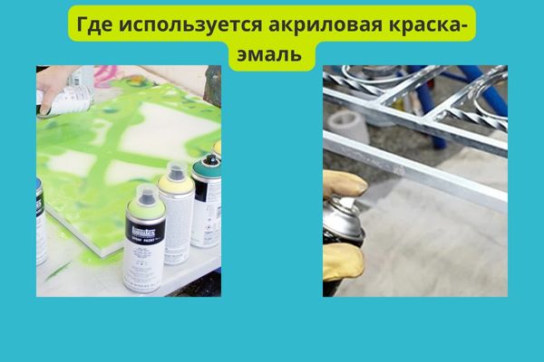 Где используется акриловая краска-аэрозоль фото